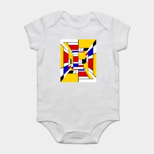 Mondrian Cube Baby Bodysuit